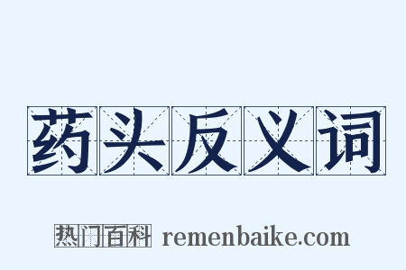 药头反义词是什么意思的图片